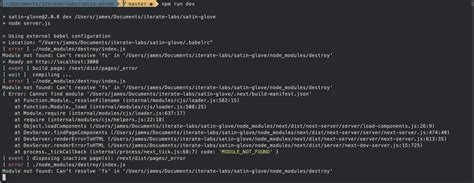 Module not found: Can't resolve 'fs' in 'node.